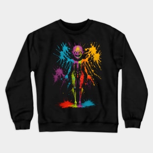 Scary demon color splash Crewneck Sweatshirt